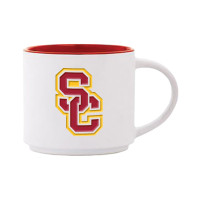 USC Trojans SC Interlock Deep Engraved Bistro Mug